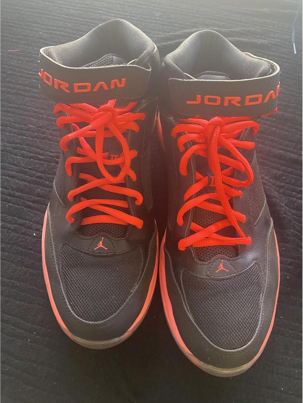 Jordan BCT Mid 2 Black Red Infrared Shoes  11.5 616362-023